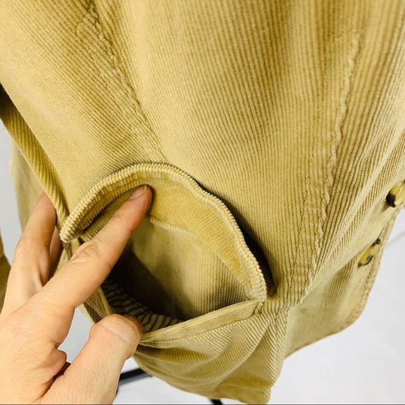St. John Bay Tan Corduroy Button Up Blazer - Picture 6 of 11